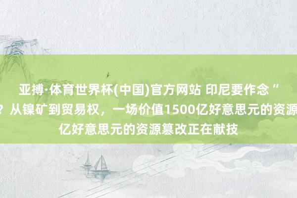 亚搏·体育世界杯(中国)官方网站 印尼要作念“国度版托克”?从镍矿到贸易权,一场价值1500亿好意思元的资源篡改正在献技