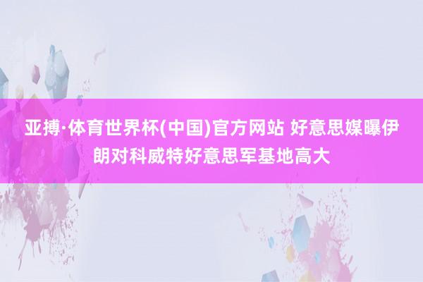 亚搏·体育世界杯(中国)官方网站 好意思媒曝伊朗对科威特好意思军基地高大