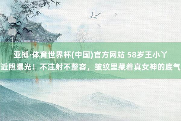 亚搏·体育世界杯(中国)官方网站 58岁王小丫近照曝光!不注射不整容,皱纹里藏着真女神的底气