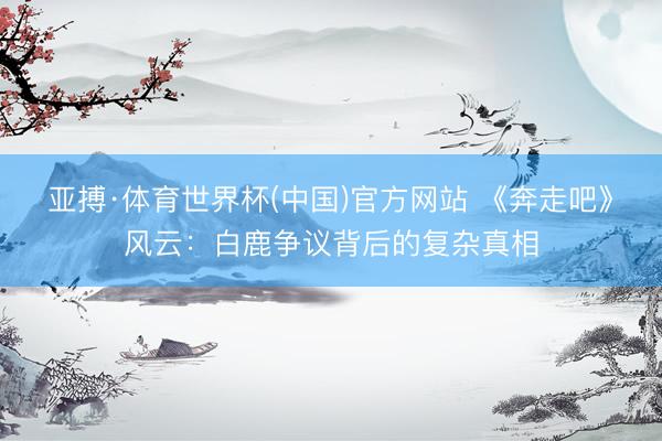 亚搏·体育世界杯(中国)官方网站 《奔走吧》风云:白鹿争议背后的复杂真相